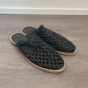 Free People Woven Mules